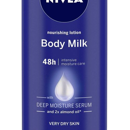 NIVEA Body Lotion for Very Dry Skin, Nourishing Body Milk with 2x Almond Oil, For Men & Women
