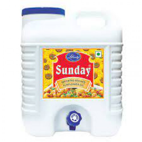 Liberty Sunday Imported Refined Sunflower Oil - Zero Cholesterol, 15 L Carton