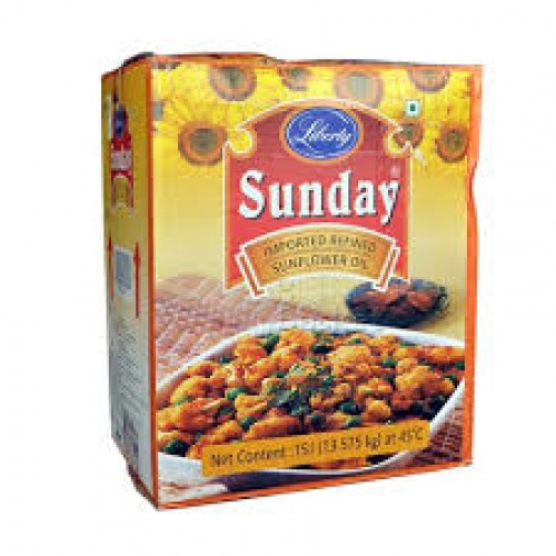 Liberty Sunday Imported Refined Sunflower Oil - Zero Cholesterol, 15 L Carton