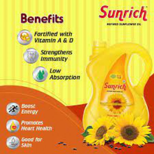 Sunrich Refined Sunflower Oil 5 Ltr
