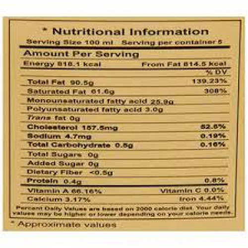 Chitale Dairy Pure Buffalo Ghee, 500 ml Carton