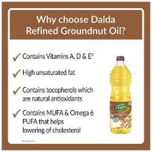 Dalda Refined Groundnut Oil, 1 L Bottle