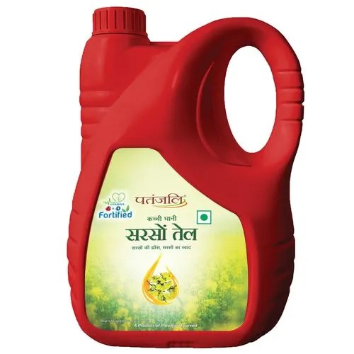 Patanjali Fortified Mustard Oil 5 L Jar