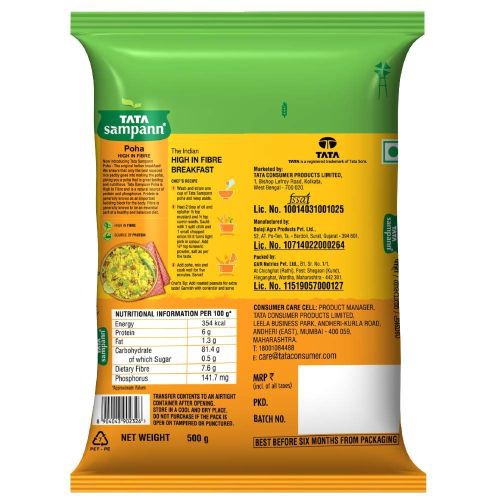 TATA Sampann Poha 500g , High in Fibre