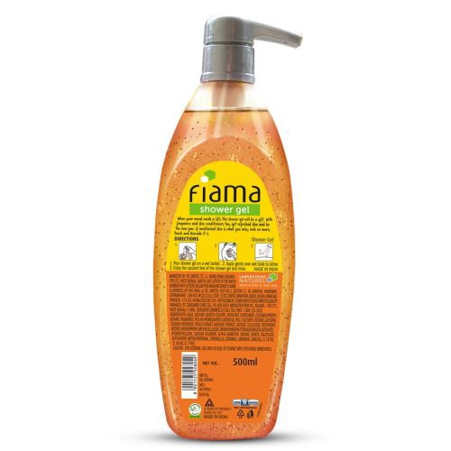 Fiama Shower Gel Peach & Avocado, Body Wash Pump with Skin Conditioners for Soft Moisturised Skin 500gm