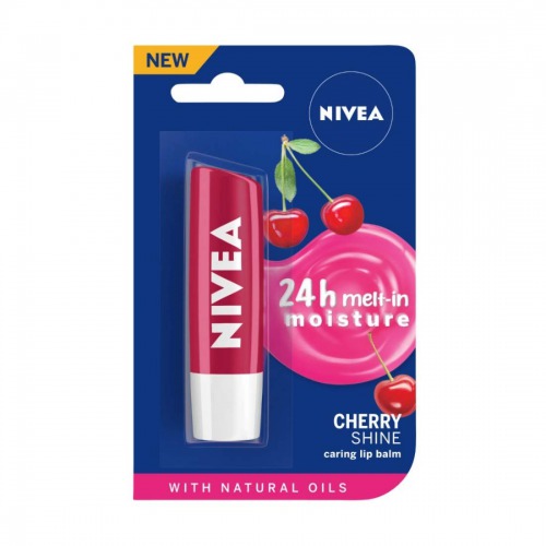 NIVEA Lip Balm, Fruity Cherry Shine 50gm