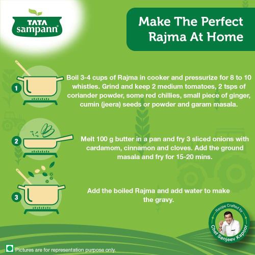 Tata Sampann Unpolished Rajma, 500gm